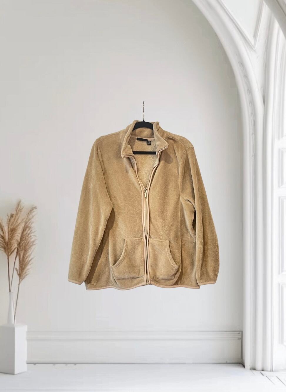 Jennifer Lauren Full Zipped Soft Jacket Plus Size 2X